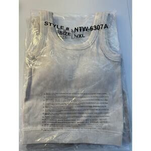 Zenana Washed Ribbed Seamless Padded Tank Top